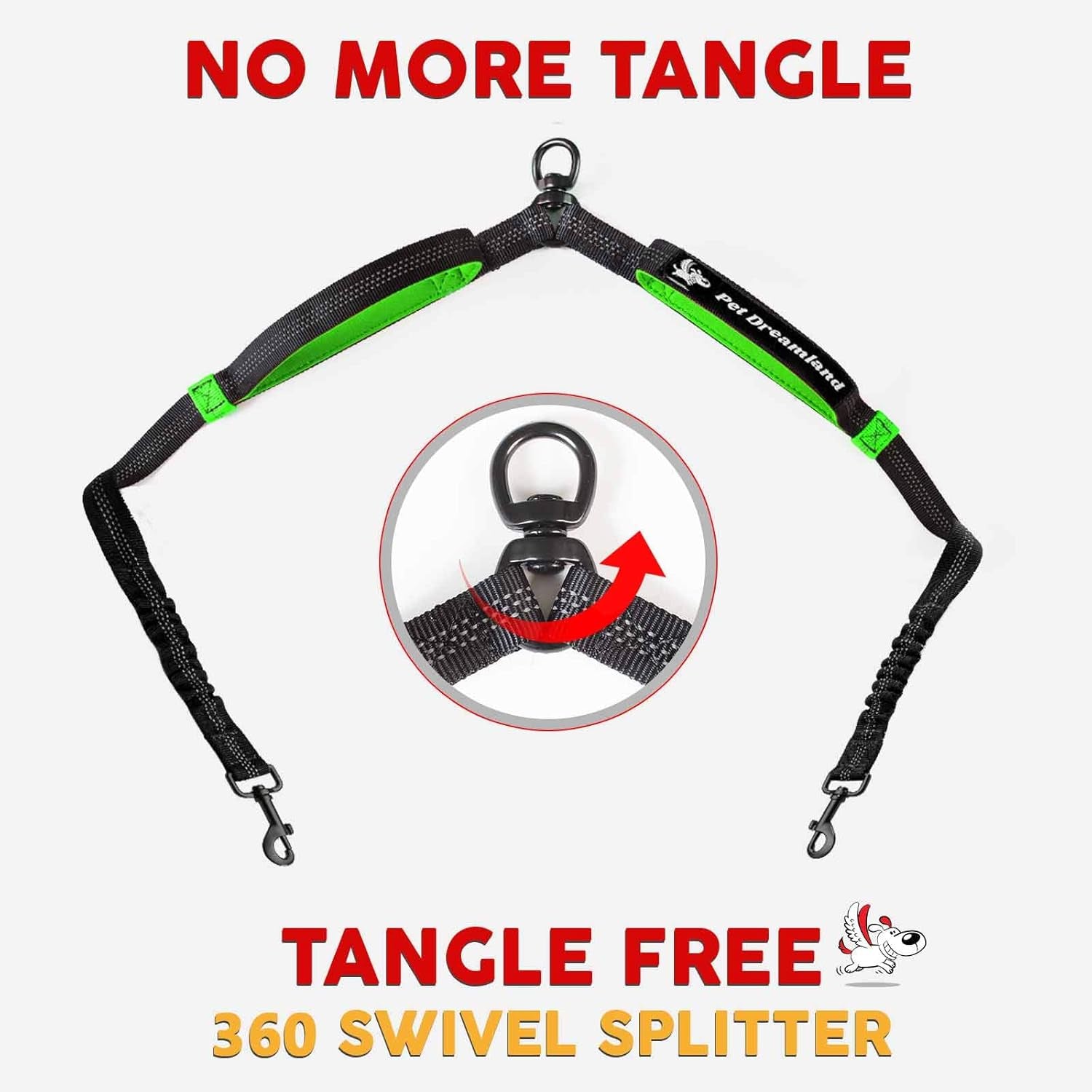 Exquisite Hands-Free Leash for Two Medium Dogs – Perfect for Active Pet Owners – Comfortable, Durable & Ideal for Running, Walking, Hiking – Premium Dual Waist Lead with Bungee – Must-Have Dog Gear